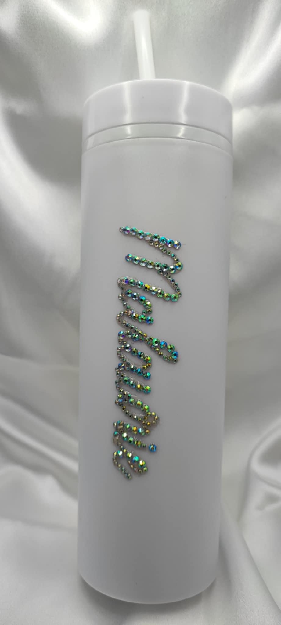 Gourde avec prénom strass