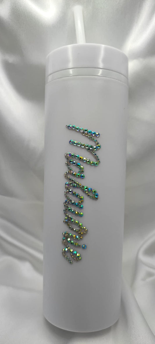 Gourde avec prénom strass